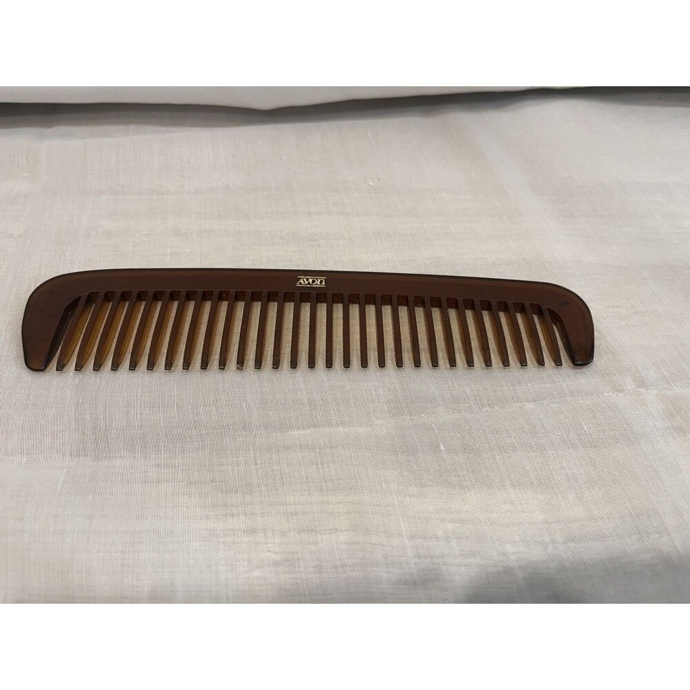 Vintage Avon Amber Faux Tortoise shell Hair Comb